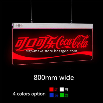 Custom Hanging LED Reception Signs